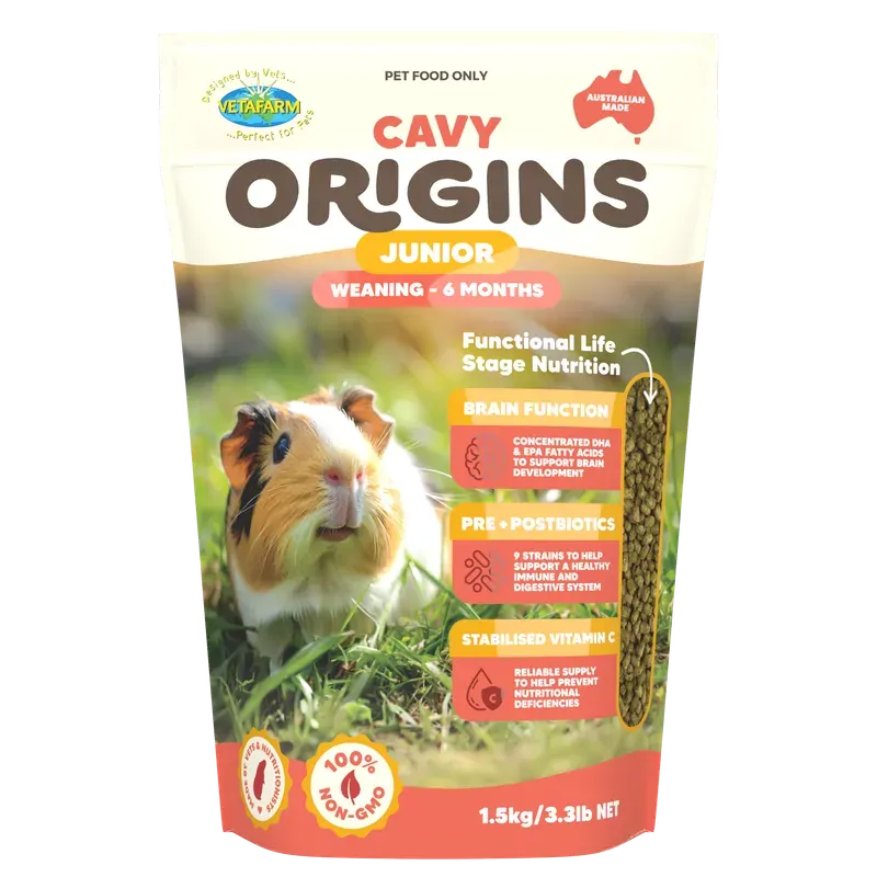 Vetafarm Cavy Origins Junior 1.5Kg Vetafarm