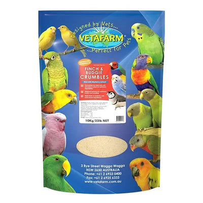 Vetafarm Finch & Budgie Crumbles 10Kg Vetafarm
