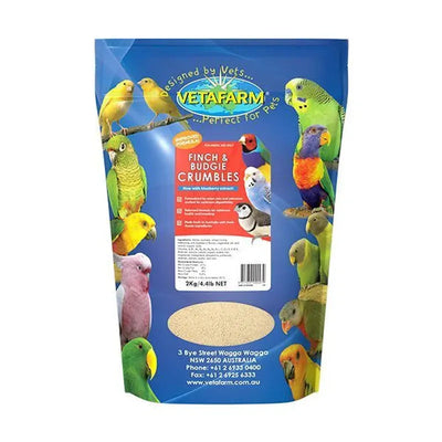 Vetafarm Finch & Budgie Crumbles 2Kg Vetafarm