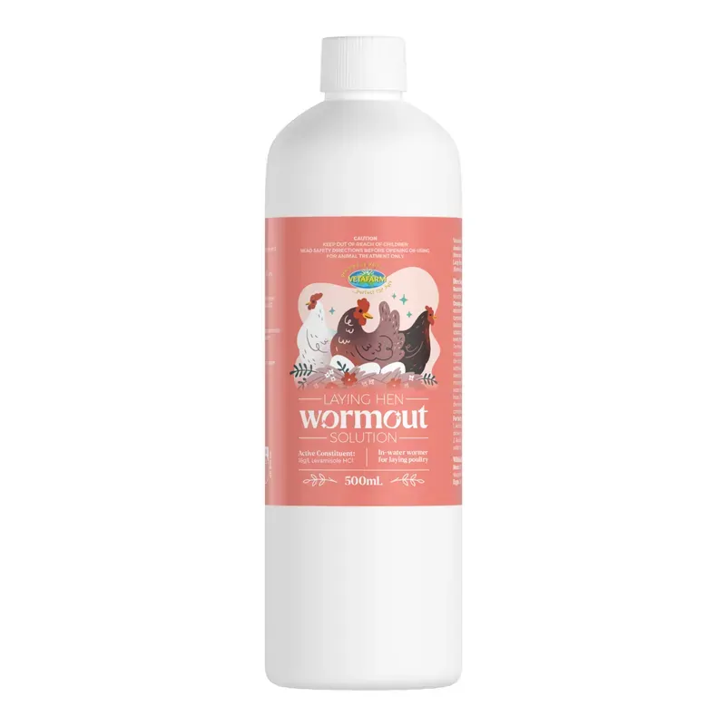 Vetafarm Laying Hen Wormout Solution 500Ml Vetafarm