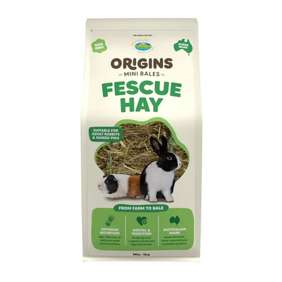 Vetafarm Origins Mini Bale Fescue Hay 1Kg Vetafarm