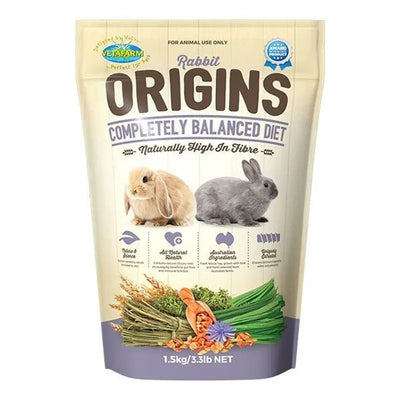 Vetafarm Origins Rabbit Diet 1.5Kg Vetafarm