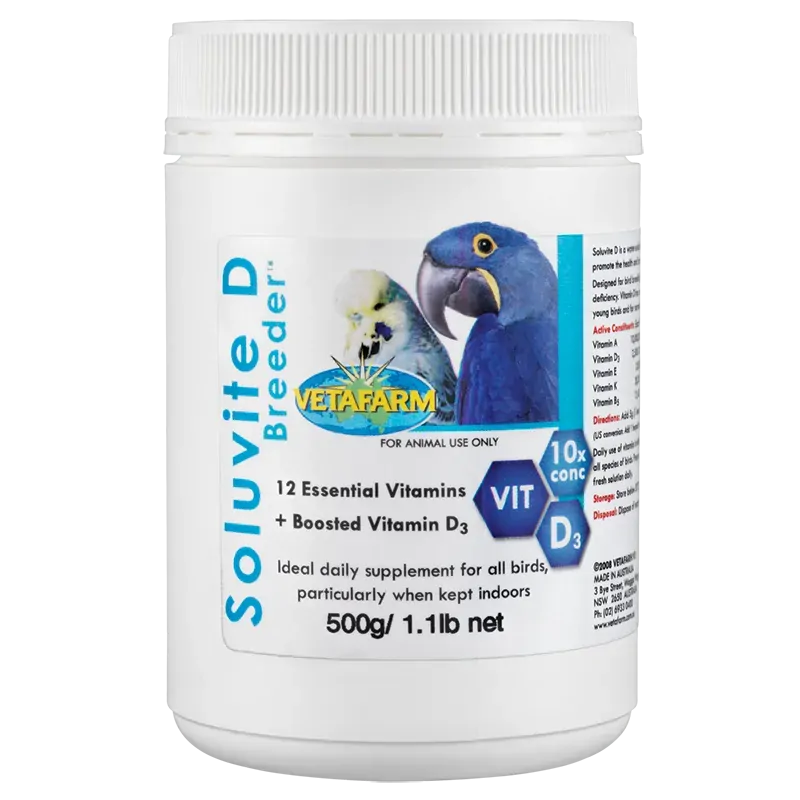 Vetafarm Soluvite D Breeder 500G Vetafarm