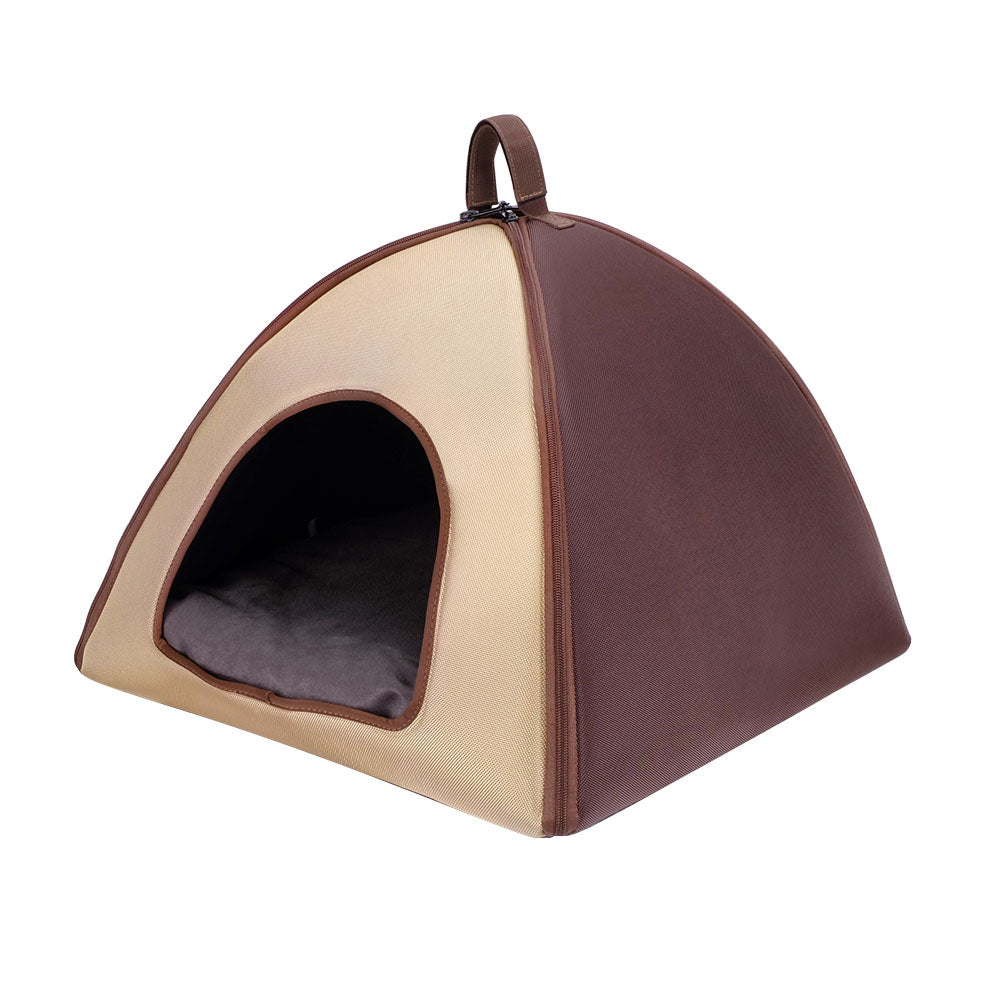 Ibiyaya Little Dome Pet Tent Bed for Cats and Small Dogs - Cappuccino Ibiyaya
