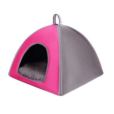 Ibiyaya Little Dome Pet Tent Bed for Cats and Small Dogs - Pink Ibiyaya