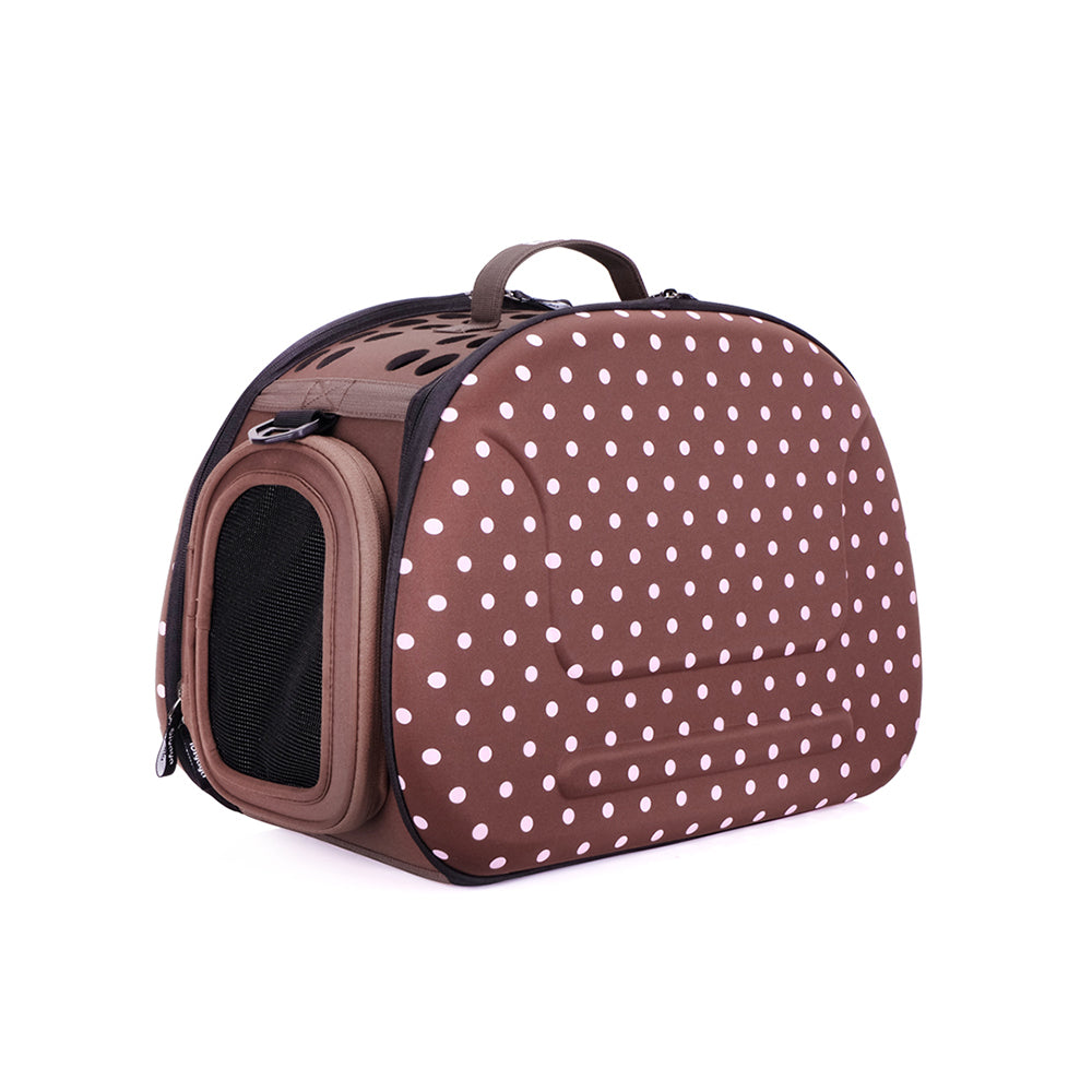 Collapsible Traveling Shoulder Carrier - Brown by Ibiyaya