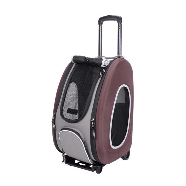 Eva Pet Carrier/Wheeled Carrier - Chocolate by Ibiyaya Ibiyaya