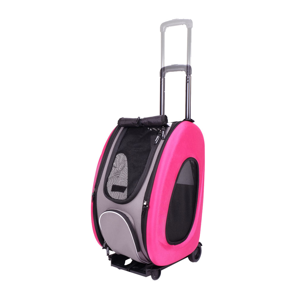 Eva Pet Carrier/Wheeled Carrier - Hot Pink by Ibiyaya Ibiyaya