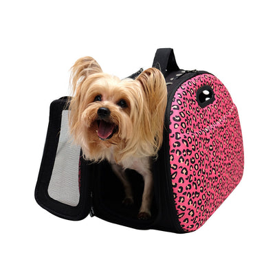 Pet Hard Case Tote Safari - Pink Leopard by Ibiyaya Ibiyaya