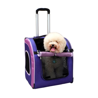 Liso Parallel Transport Pet Carrier - Purple by Ibiyaya Ibiyaya