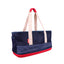 Ibiyaya Light Pet Carrier with Hardshell Base for Dachshunds & Long Pets - Navy Ibiyaya