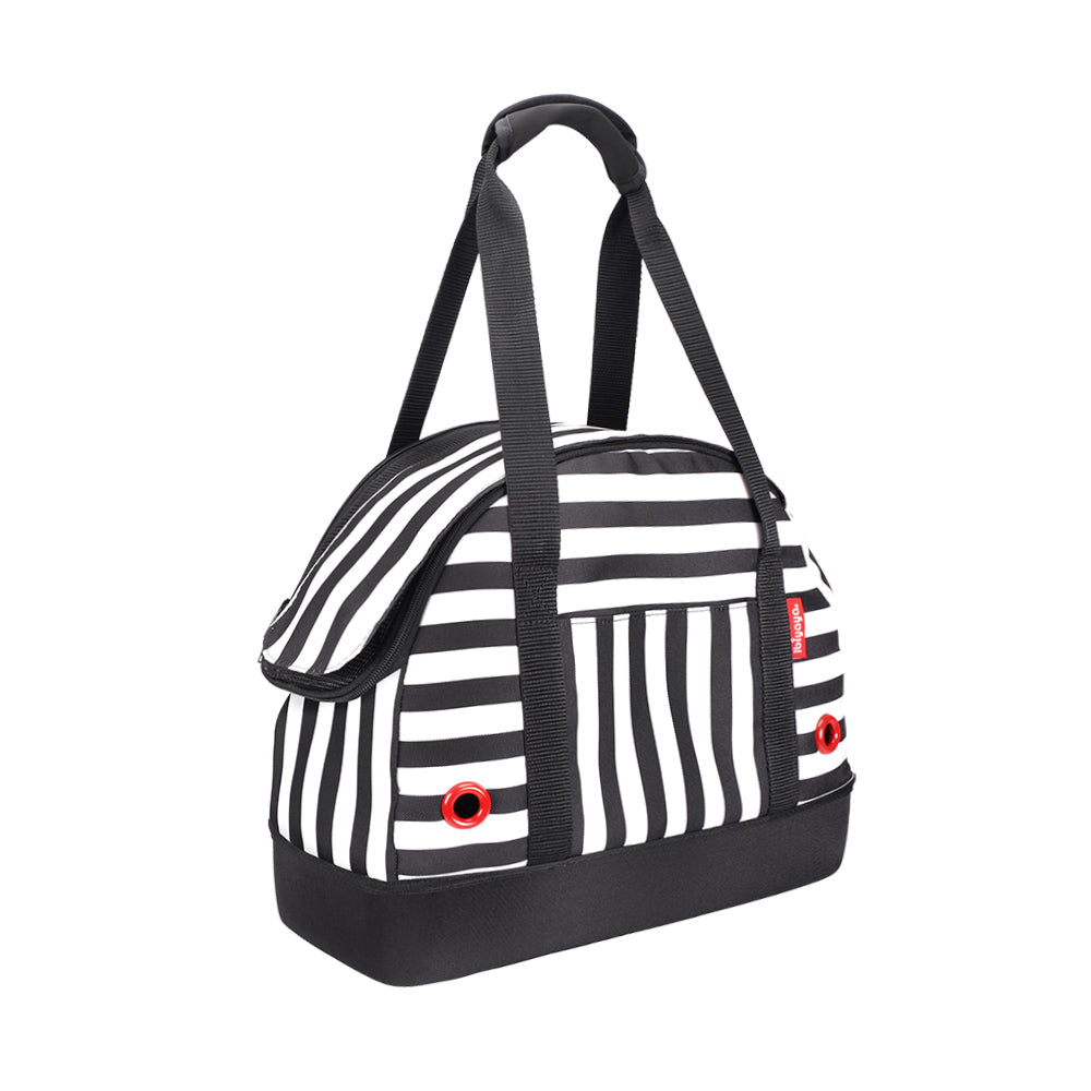Hop In! Pet Bowling Bag - Audrey Monostripe by Ibiyaya Ibiyaya