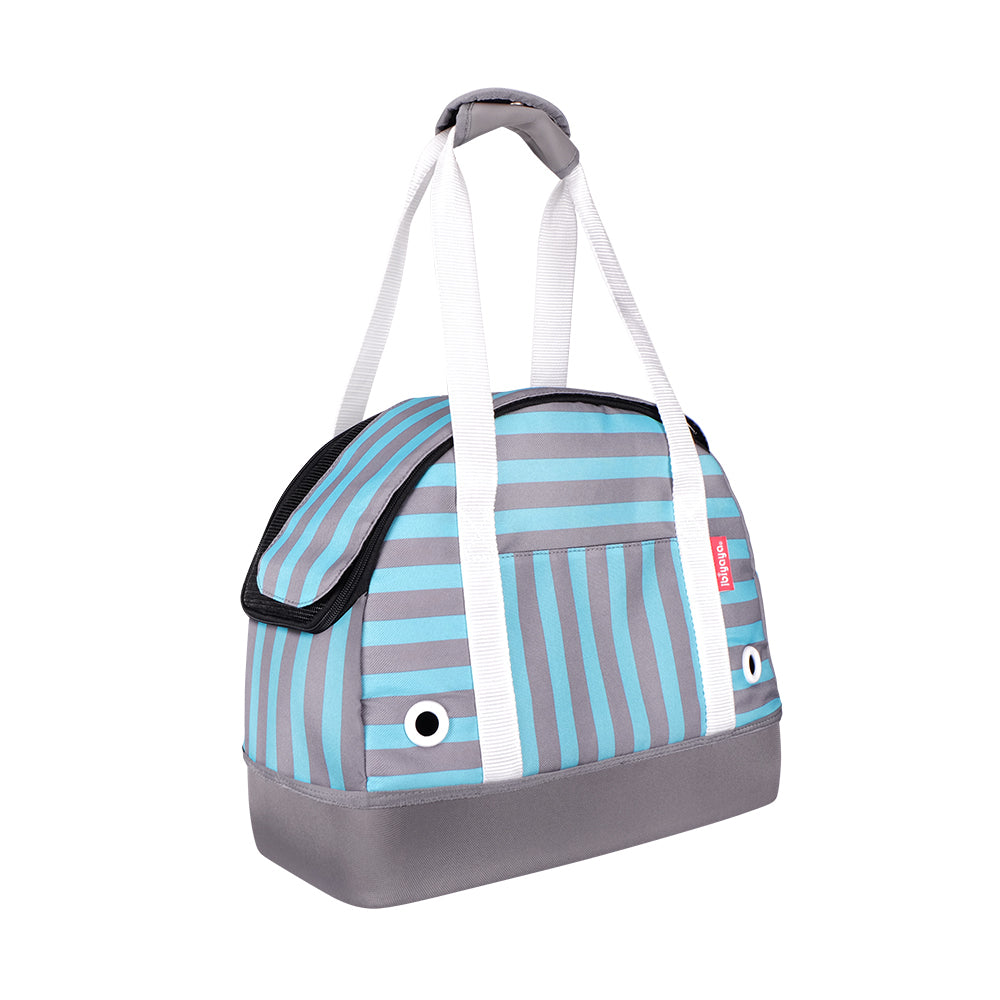 Hop In! Pet Bowling Bag - Mint Monostripe by Ibiyaya Ibiyaya