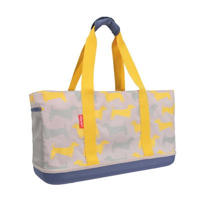 Ibiyaya Sausage Dog Pet Carrier Tote for Dachshunds - Yellow Mustard