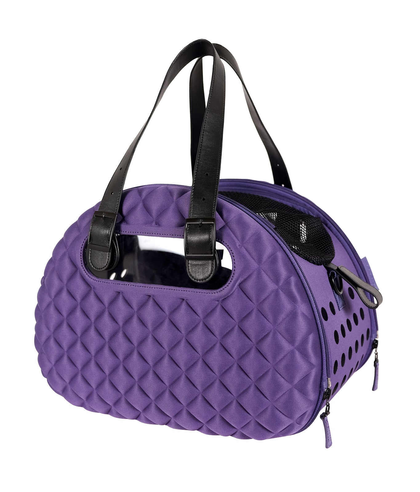 Diamond Deluxe Pet Carrier - Purple by Ibiyaya Ibiyaya