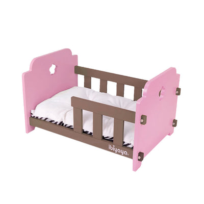 Pet Crib (M) - Pink/Brown by Ibiyaya Ibiyaya