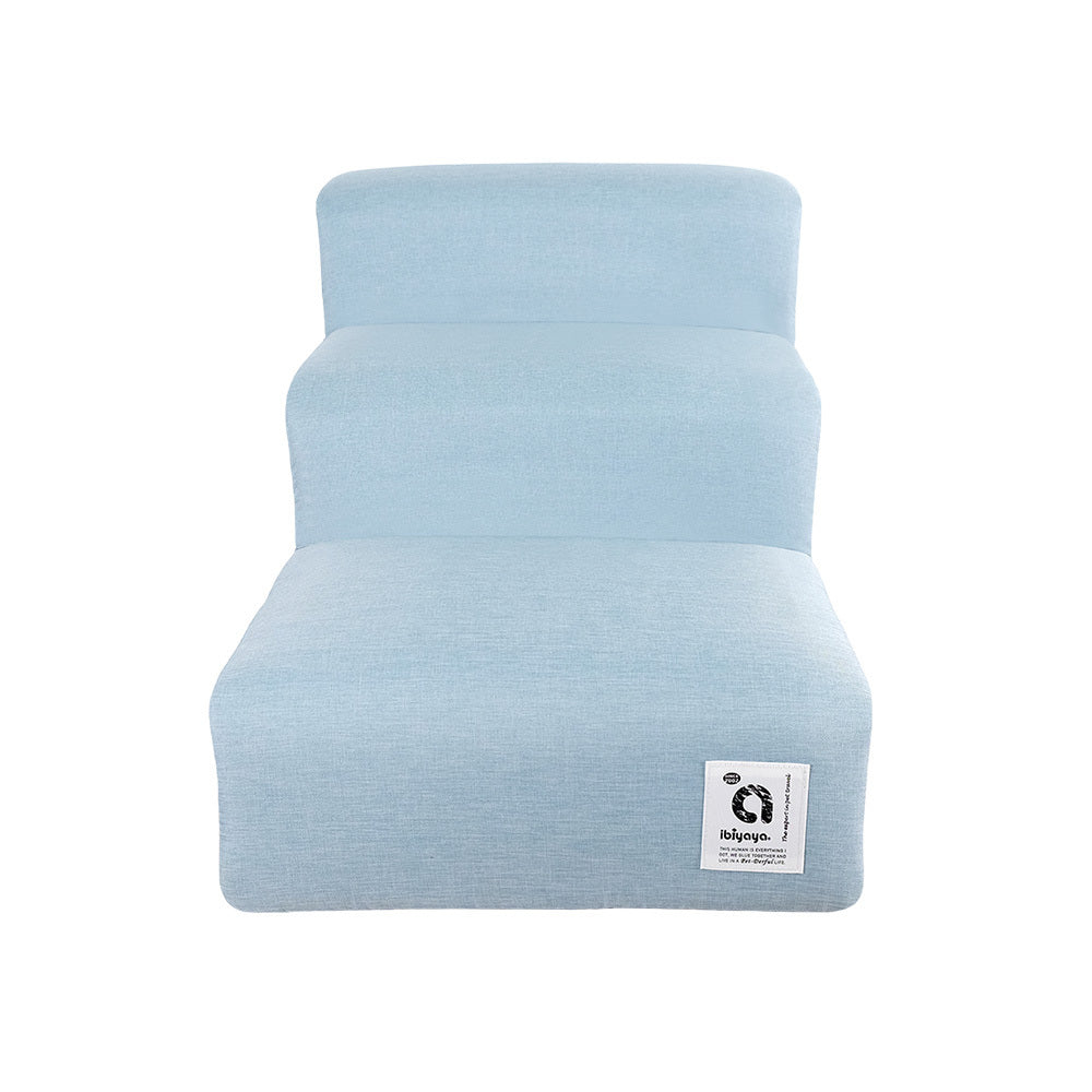 Ibiyaya Everest Practical Pet Stairs for Cats & Dogs - NEW Large Steps - Dusty Blue Ibiyaya