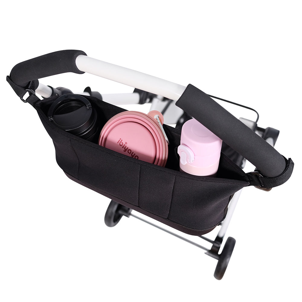 IBIYAYA Pet Pram Organiser Stroller Pouch - Black Ibiyaya