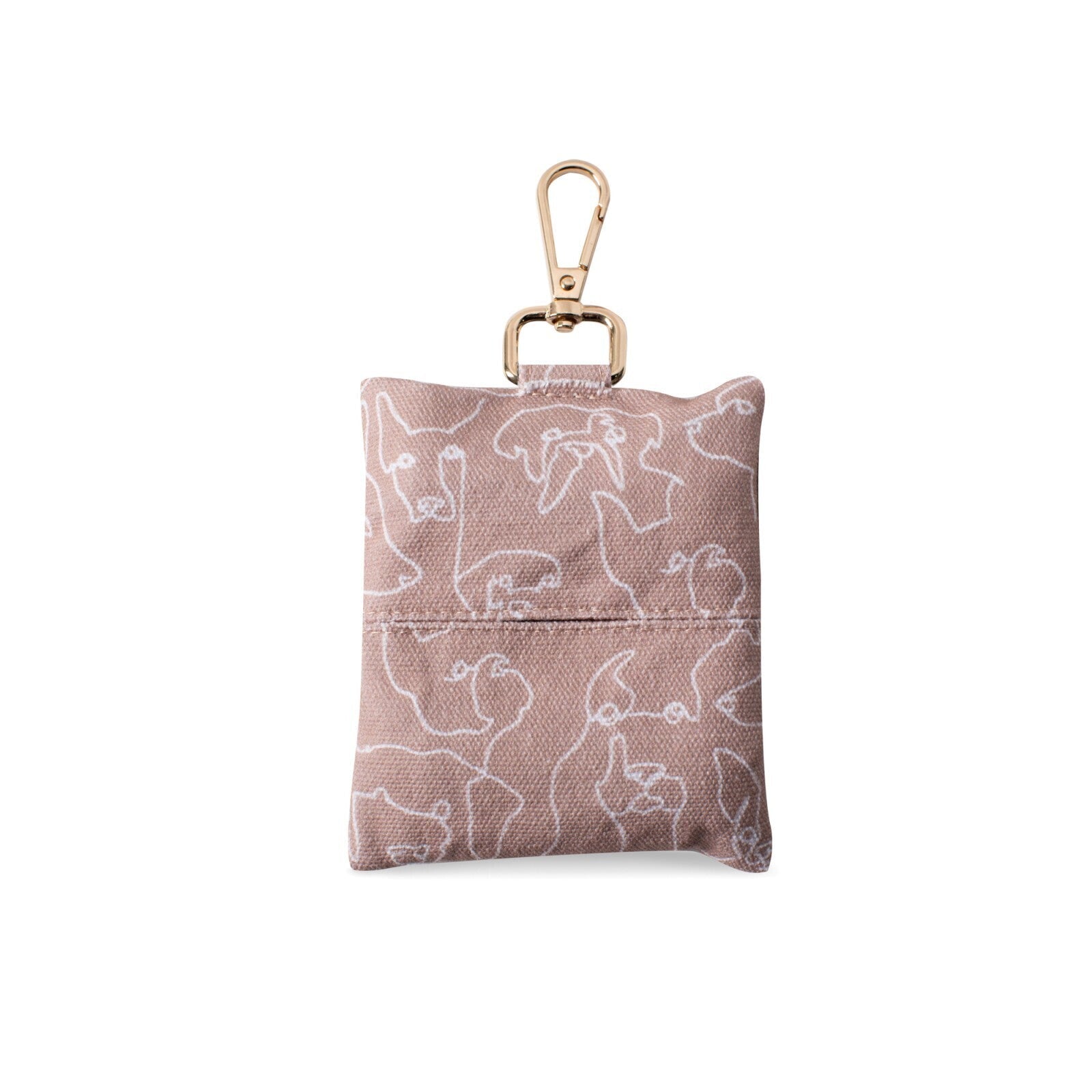 Fringe Studio Canvas Dog Poop Waste Bag Dispenser with Keychain - Loose Dog Line Petshop by Fringe Studio