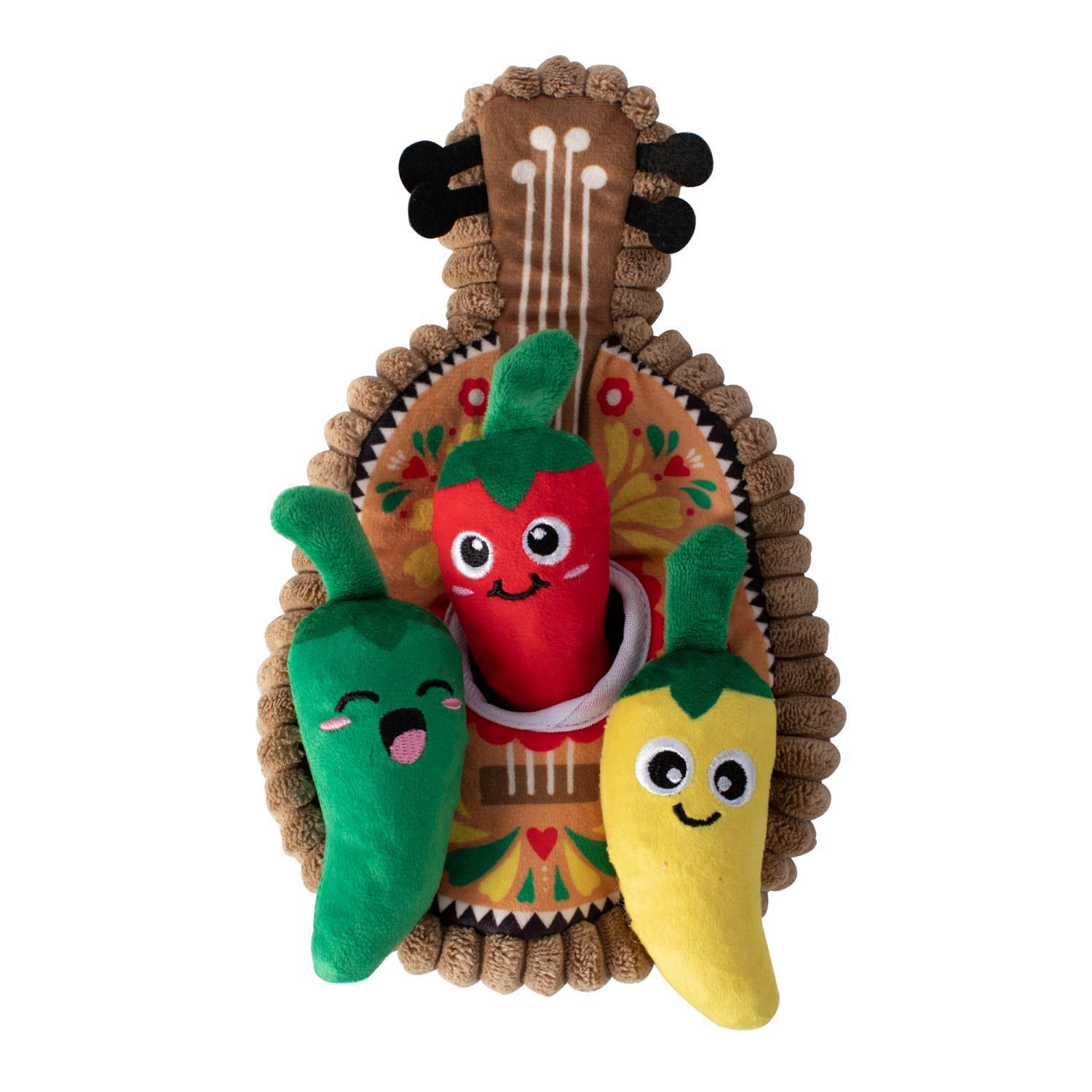 Fringe Studio Fiesta Till You Siesta Guitar & Chili Hide & Seek Burrow Dog Toy Petshop by Fringe Studio