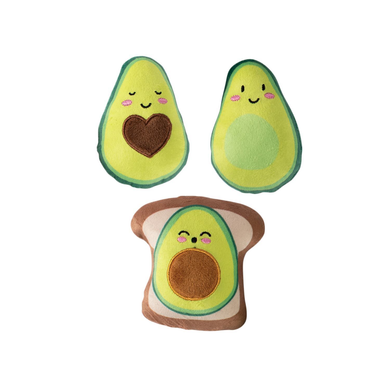 Fringe Studio Avocado on Toast 3-piece Small Dog Toys Petshop by Fringe Studio