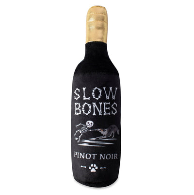 Fringe Studio Halloween Plush Squeaker Dog Toy - Slow Bones Pinot Noir Petshop by Fringe Studio