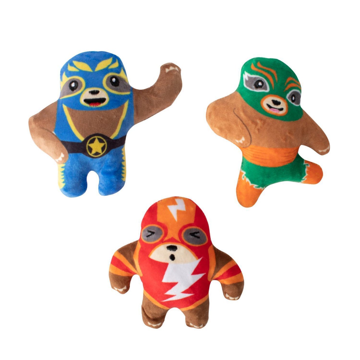 Fringe Studio Little Taste Of Glory Mexican Wrestlers 3-piece Small Dog Toys Petshop by Fringe Studio