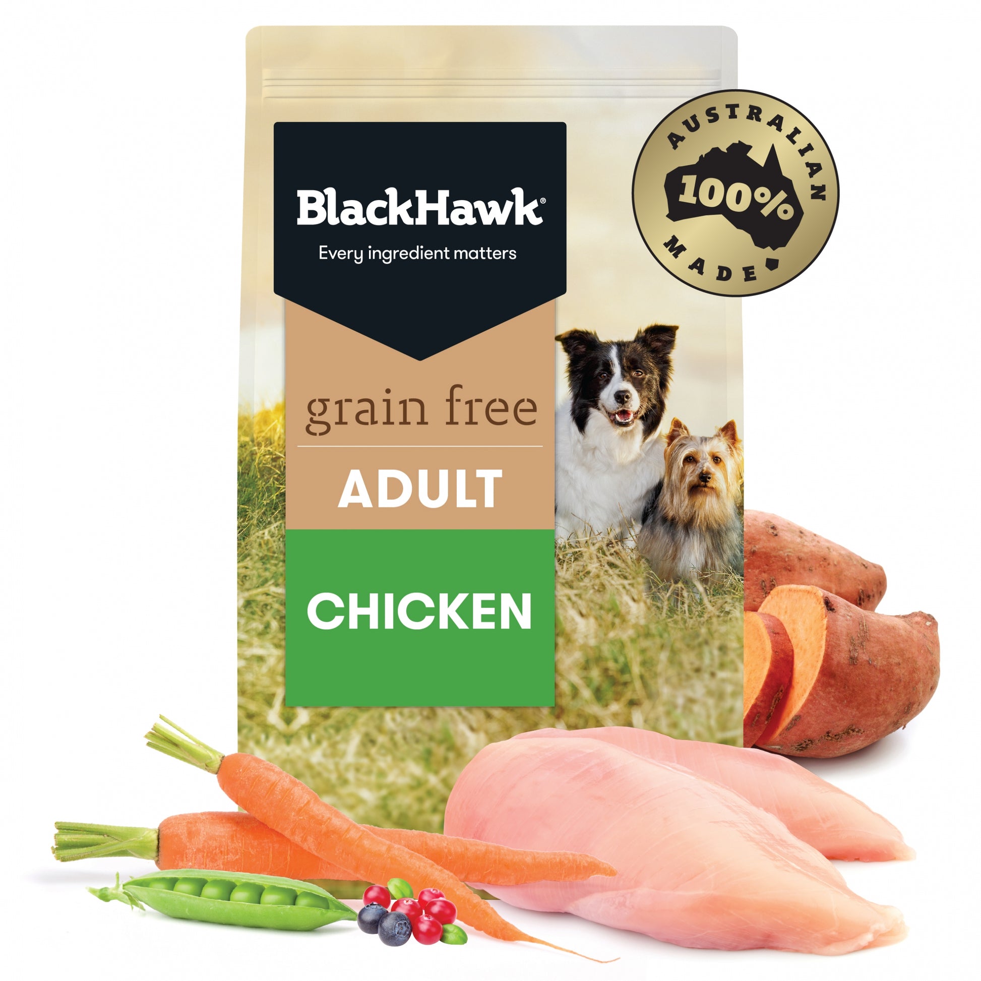 Black Hawk Grain Free Adult Chicken Dog Food - Holistic Australian Nutrition