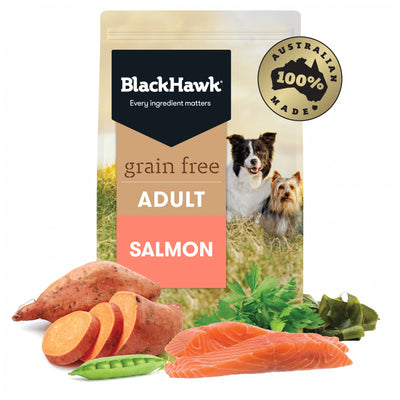 Black Hawk Grain Free Adult Salmon Dog Food for Healthy Skin & Coat
