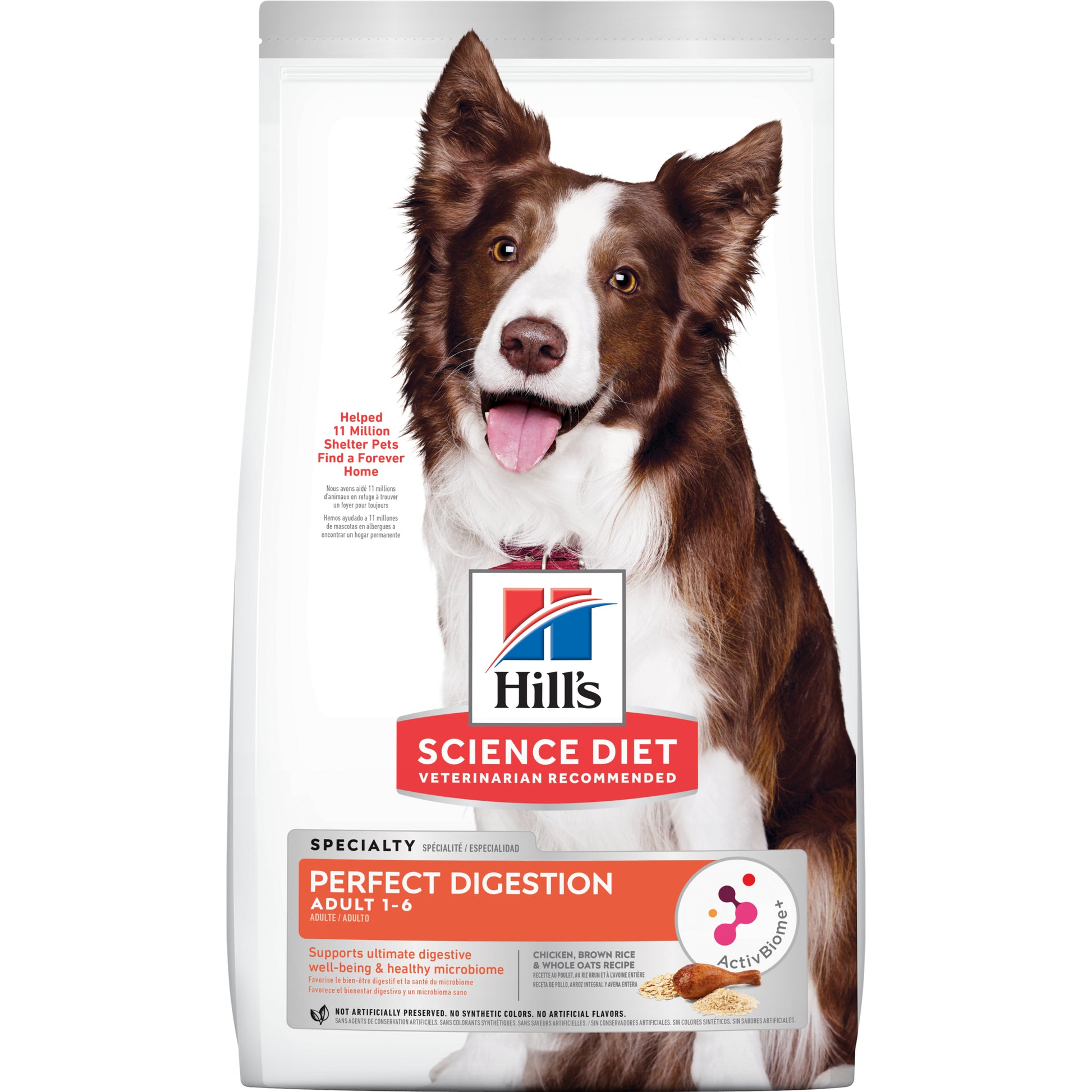 Hill's Science Diet Adult Dog Perfect Digestion Dry Food with ActivBiome+