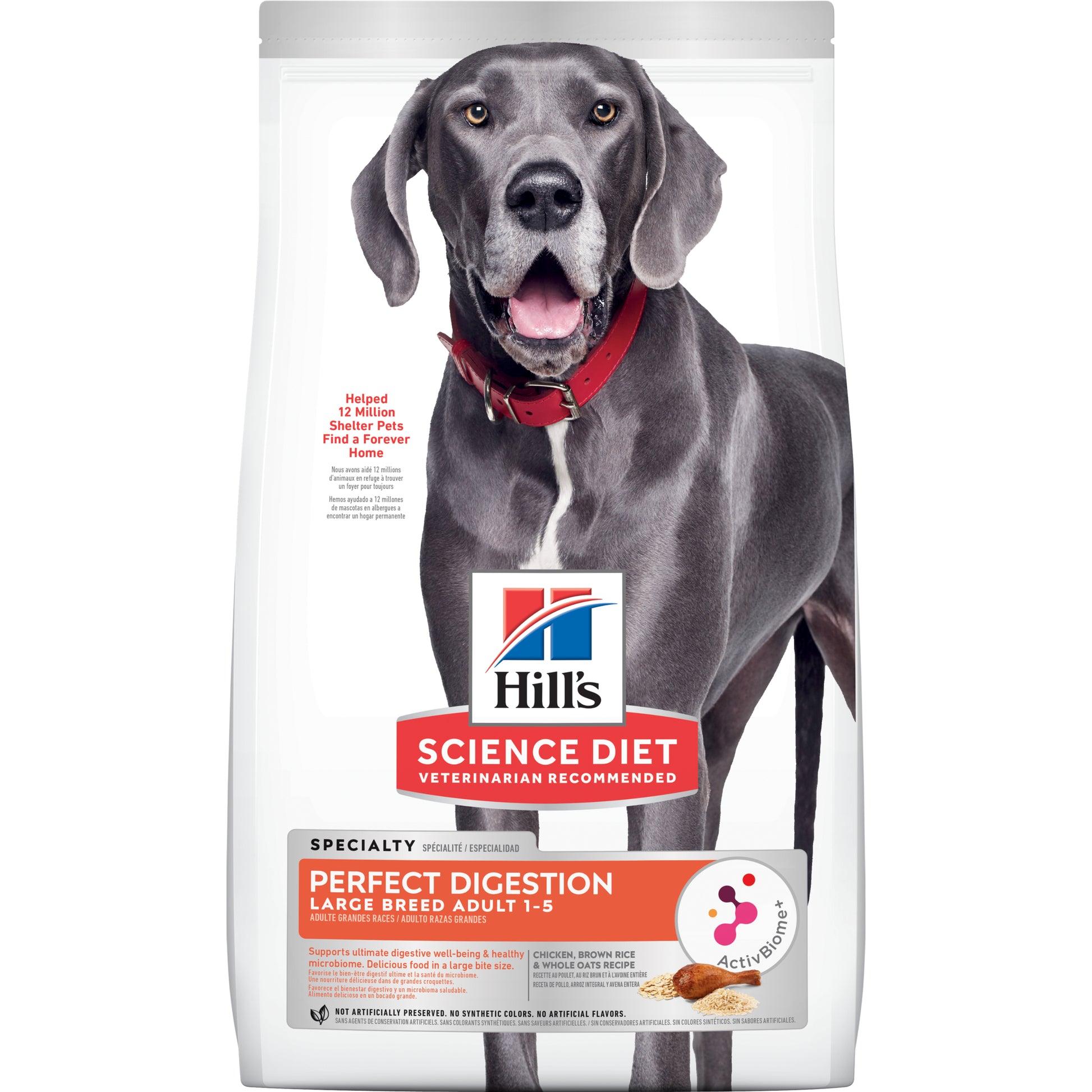 Hill's Science Diet Adult Large Breed Dog Food Perfect Digestion with ActivBiome+