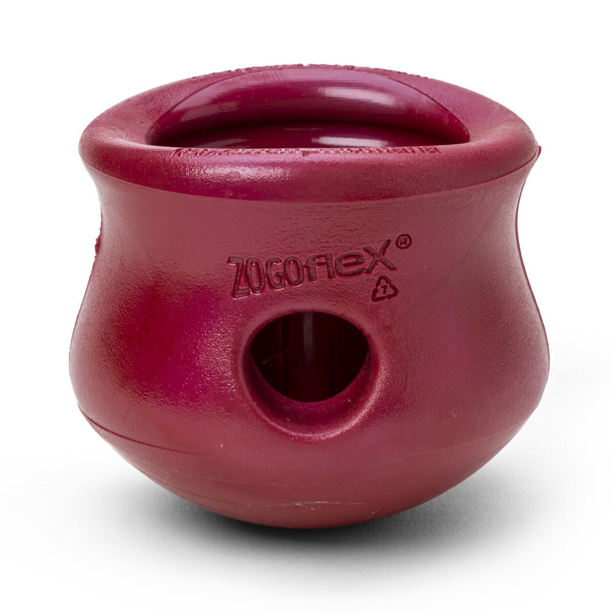 West Paw Toppl Treat Dispensing Dog Toy & Bowl - Small - Ruby Red West Paw