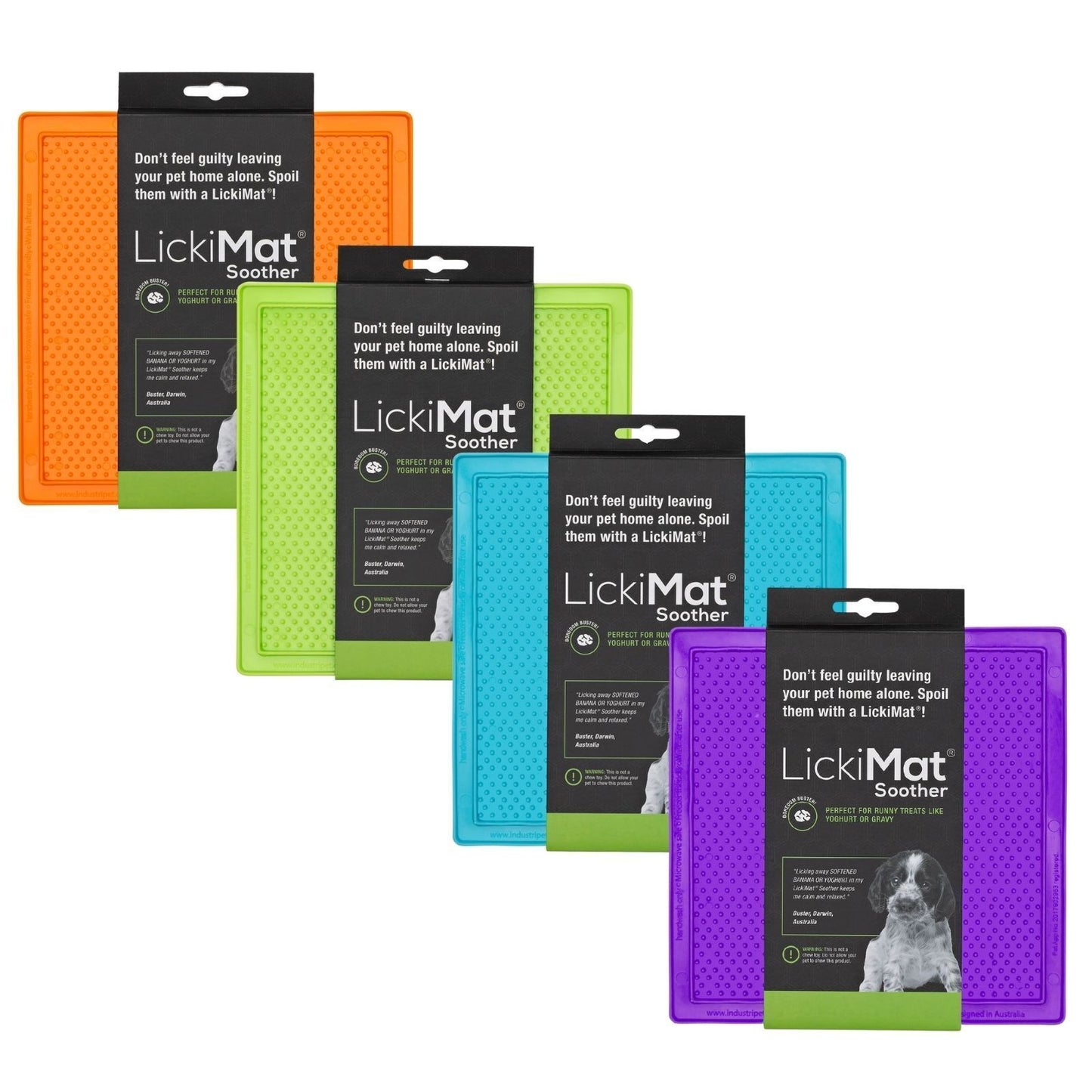 Lickimat Soother Original Slow Food Licking Mat for Cats & Dogs Lickimat
