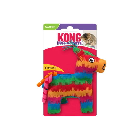 KONG Pull-A-Partz Pinata Interactive Crinkly Cat Toy KONG