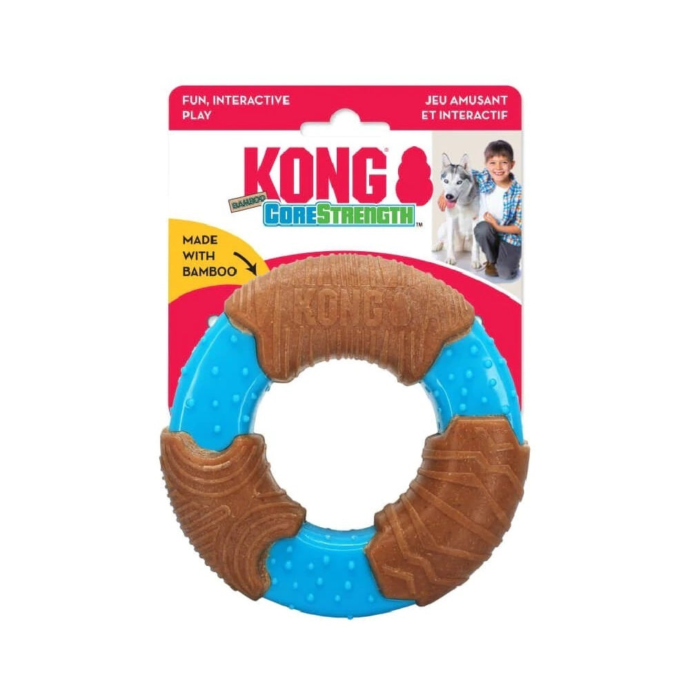 KONG CoreStrength Bamboo Ring Dog Chew Toy - Large KONG