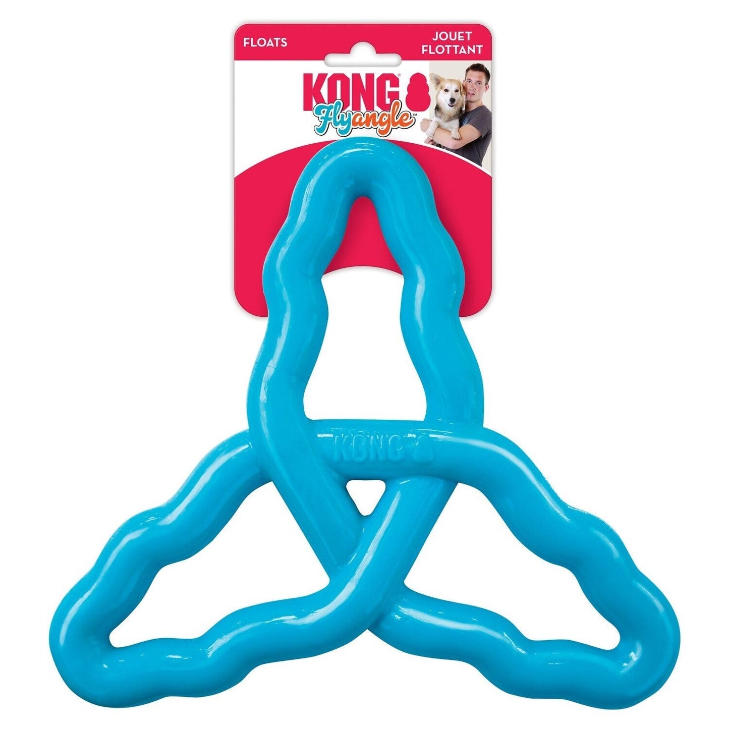 KONG Flyangle Fetch & Tug Dog Toy KONG