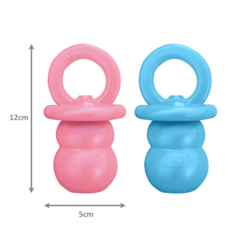 KONG Puppy Binkie Teething Treat Dispensing Dog Toy in Assorted Colours - Small KONG