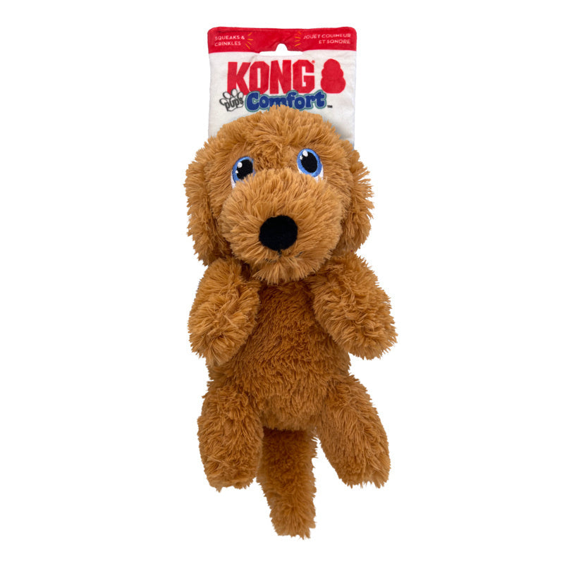 KONG Comfort Pups Plush Dog Toy - Goldie Medium Kong