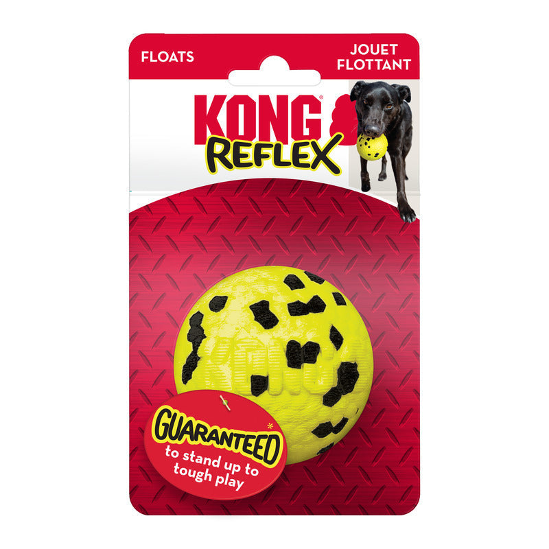 KONG Reflex Bite Defying Floating Dog Toy - Ball Large KONG