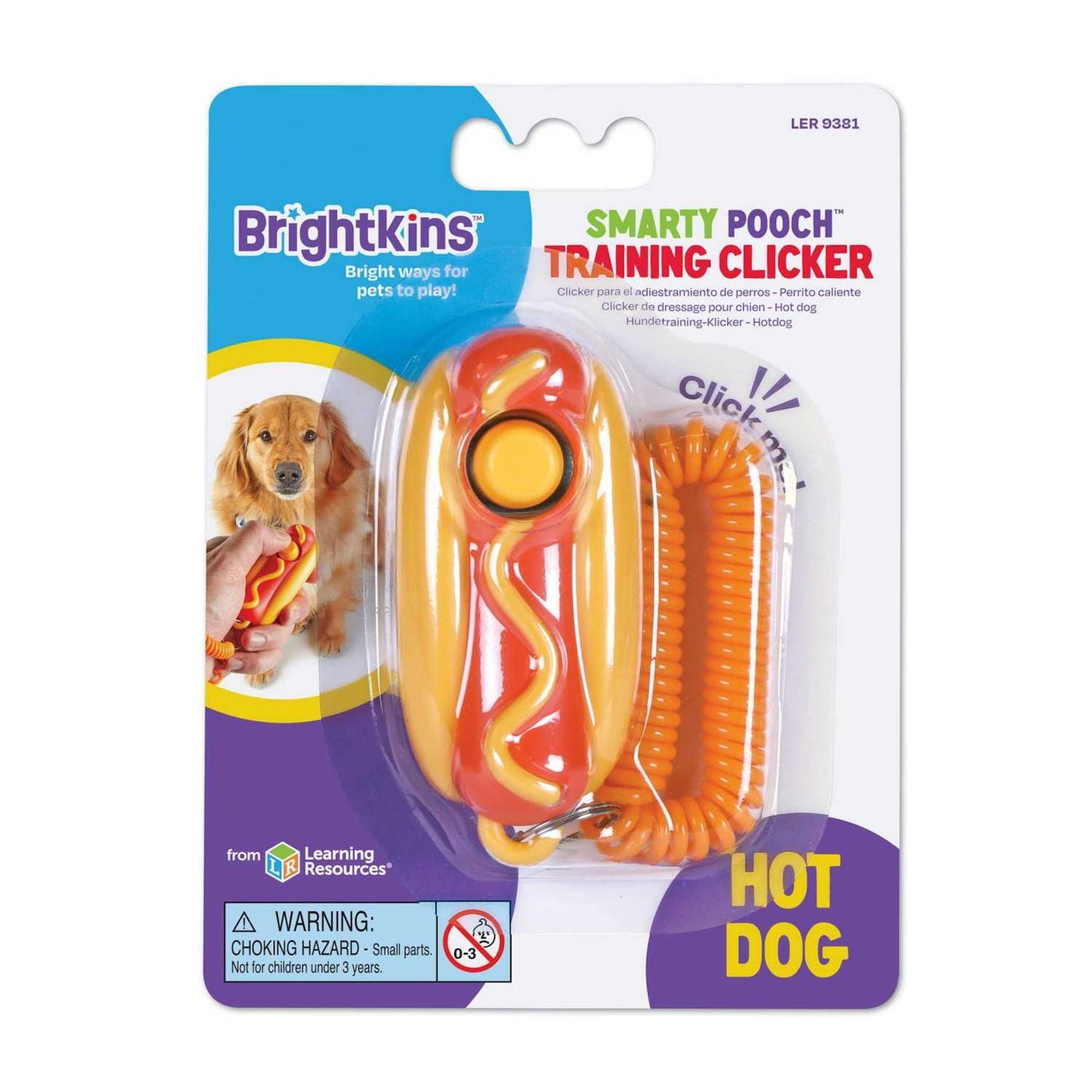 Brightkins Smarty Pooch Dog Training Clicker: Hot Dog Brightkins
