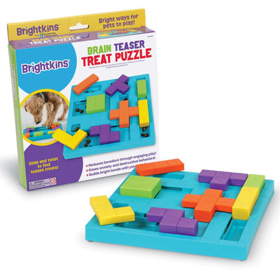 Brightkins Brain Teaser Interactive Dog Treat & Food Puzzle Brightkins