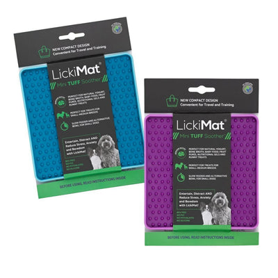 Lickimat Mini Tuff Soother Slow Food Bowl Anti-Anxiety Mat for Dogs Lickimat