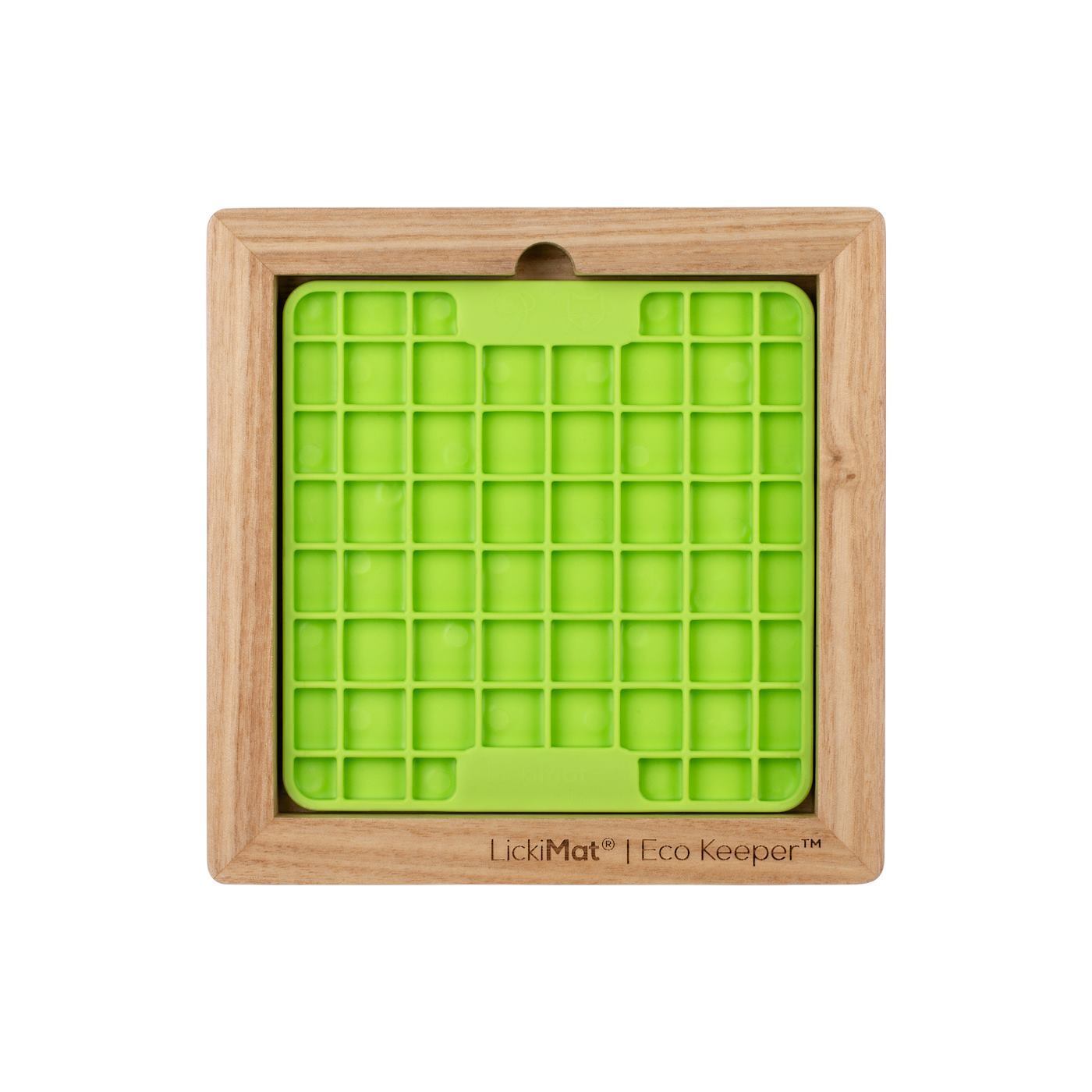 Lickimat  Wooden Eco Slow Feeder Keeper - For Mini Lick Mats Lickimat