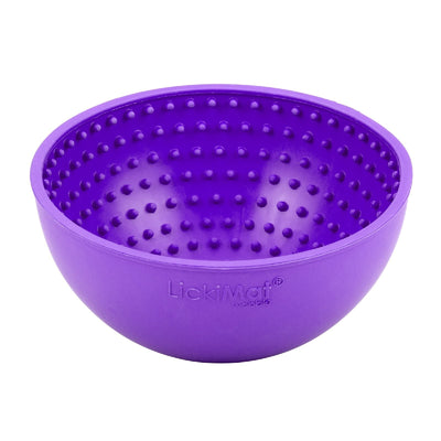 LickiMat Wobble Slow Feeder Boredom Buster Dog Food Bowl - Purple Lickimat