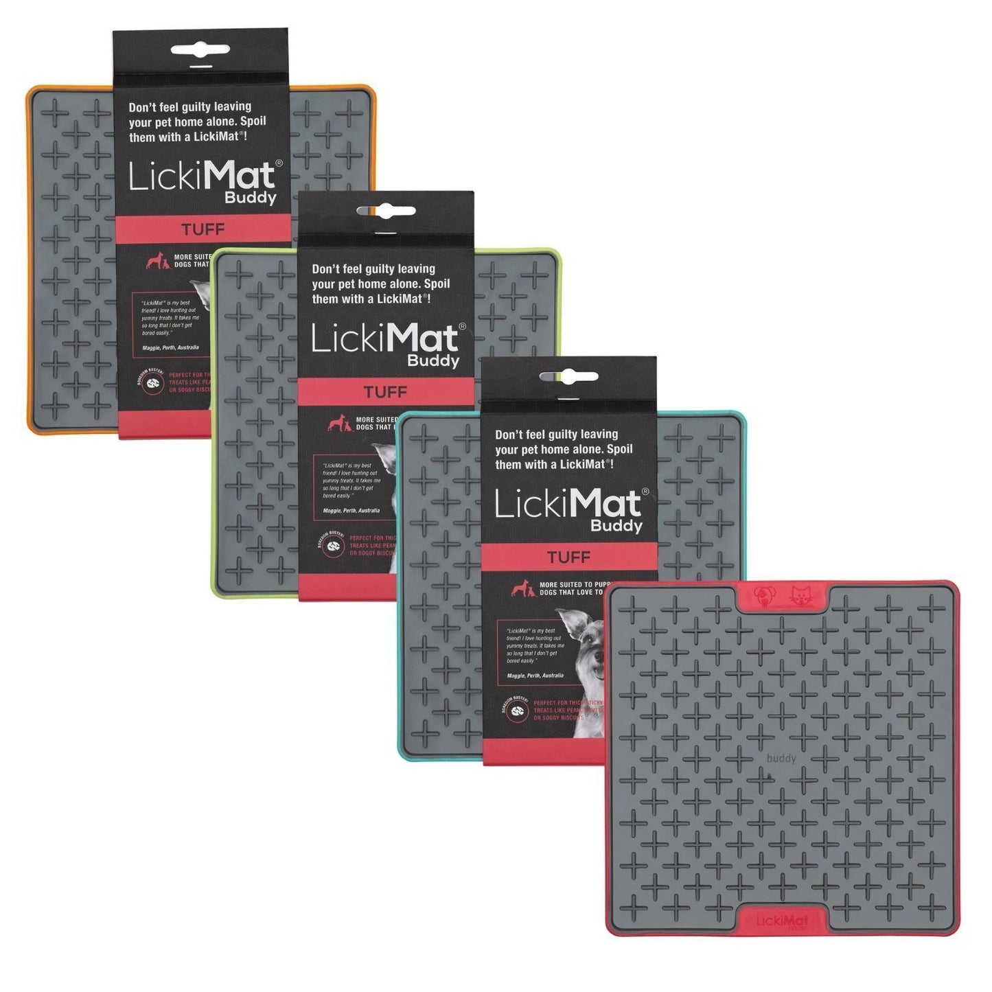 LickiMat Buddy Tuff Slow Food Bowl Anti Anxiety Licking Mat for Dogs Lickimat