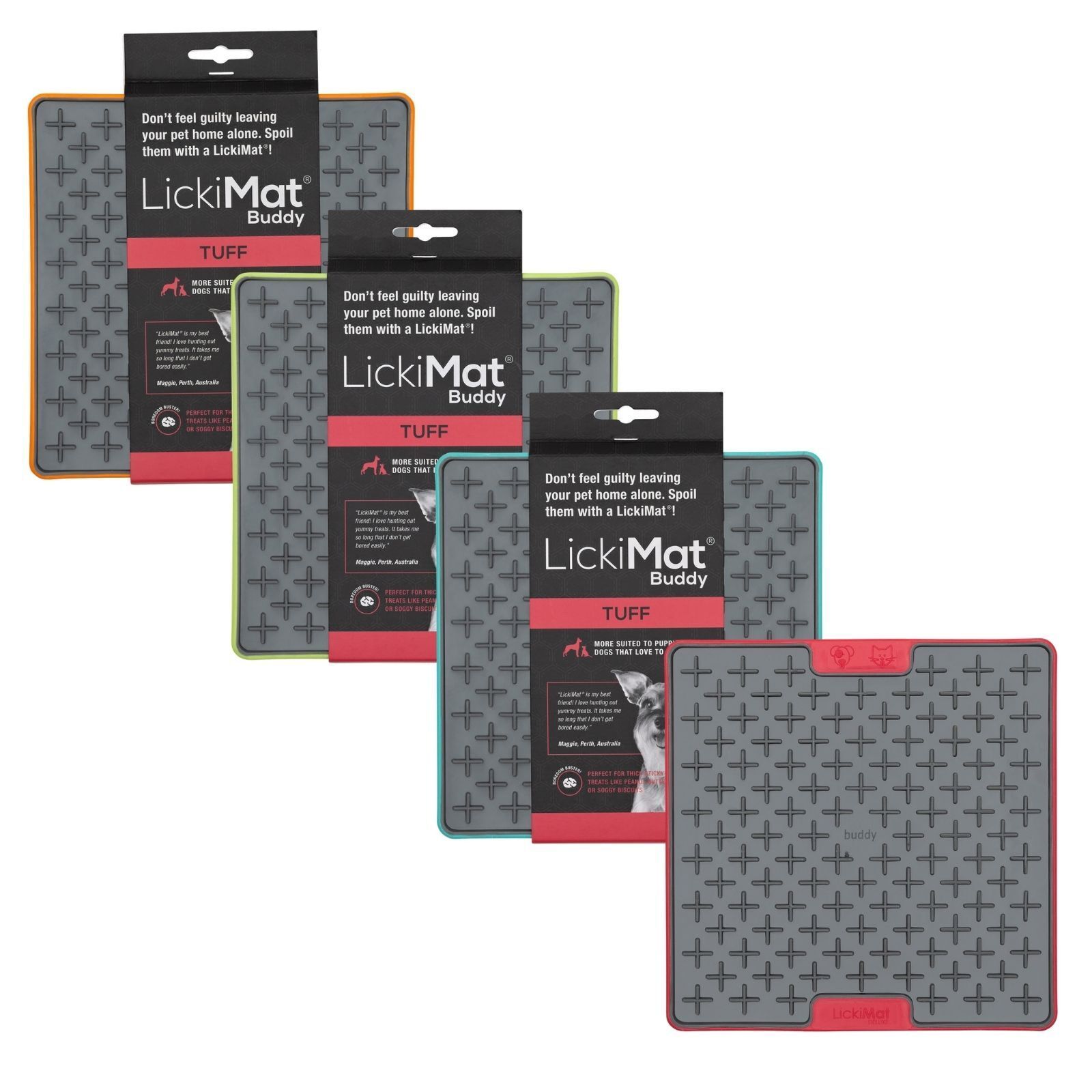 LickiMat Buddy Tuff Slow Food Bowl Anti Anxiety Licking Mat for Dogs Lickimat