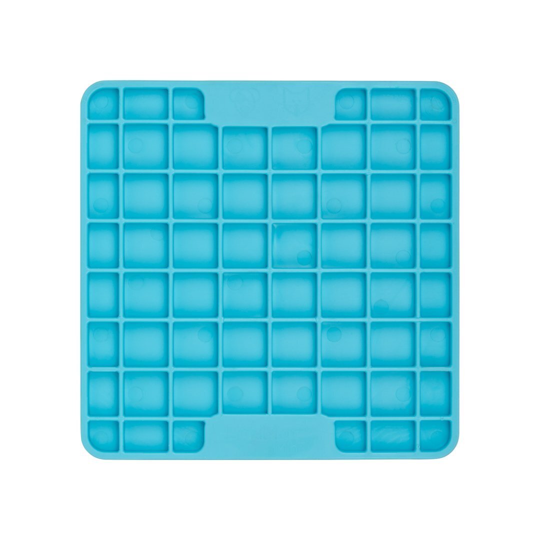 Lickimat Mini Playdate Slow Food Bowl Anti-Anxiety Mat for Dogs - Turquoise Lickimat