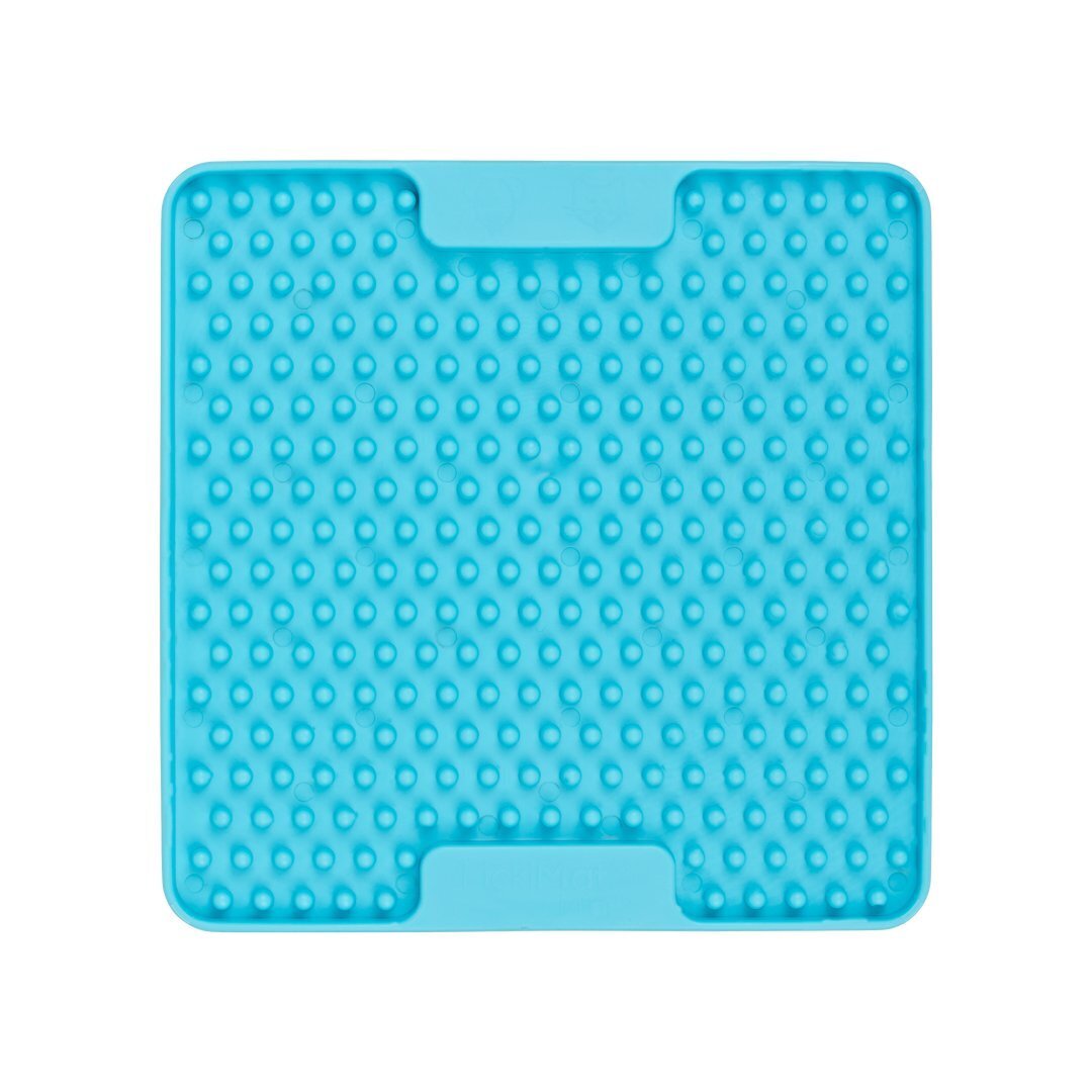 Lickimat Mini Soother Slow Food Bowl Anti-Anxiety Mat for Dogs - Turquoise Lickimat