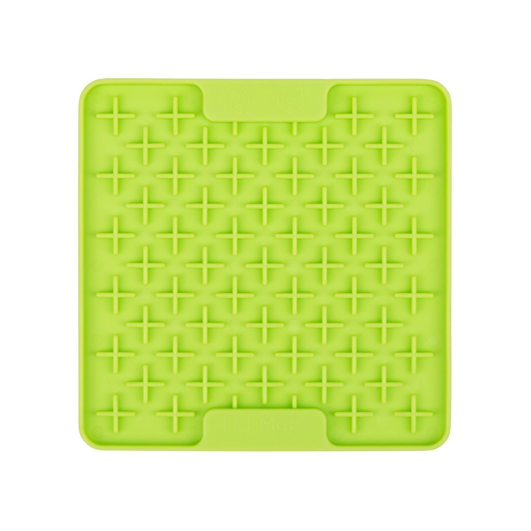 Lickimat Mini Buddy Slow Food Bowl Anti-Anxiety Mat for Dogs - Green Lickimat