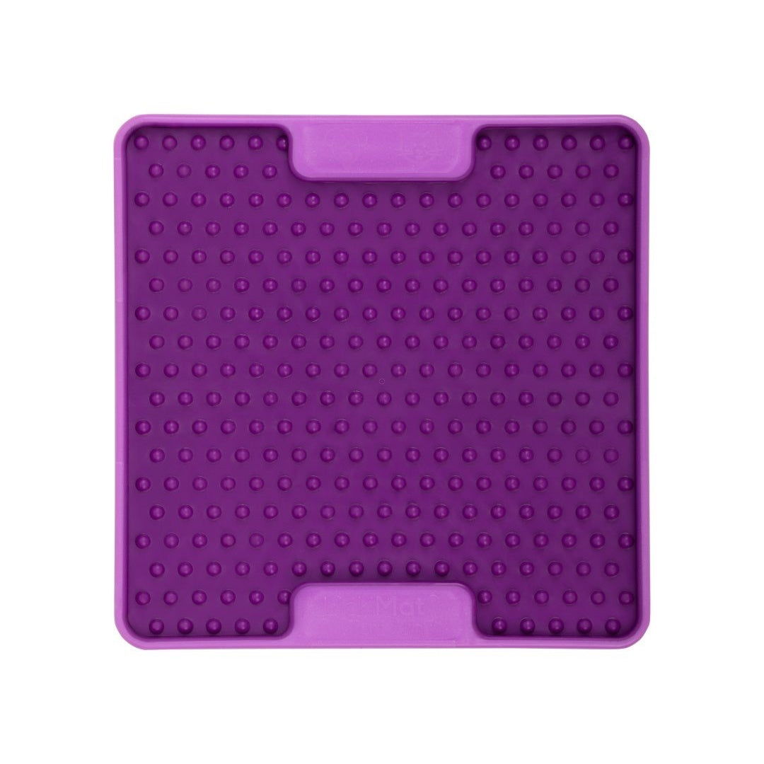 Lickimat Mini Tuff Soother Slow Food Bowl Anti-Anxiety Mat for Dogs - Purple Lickimat